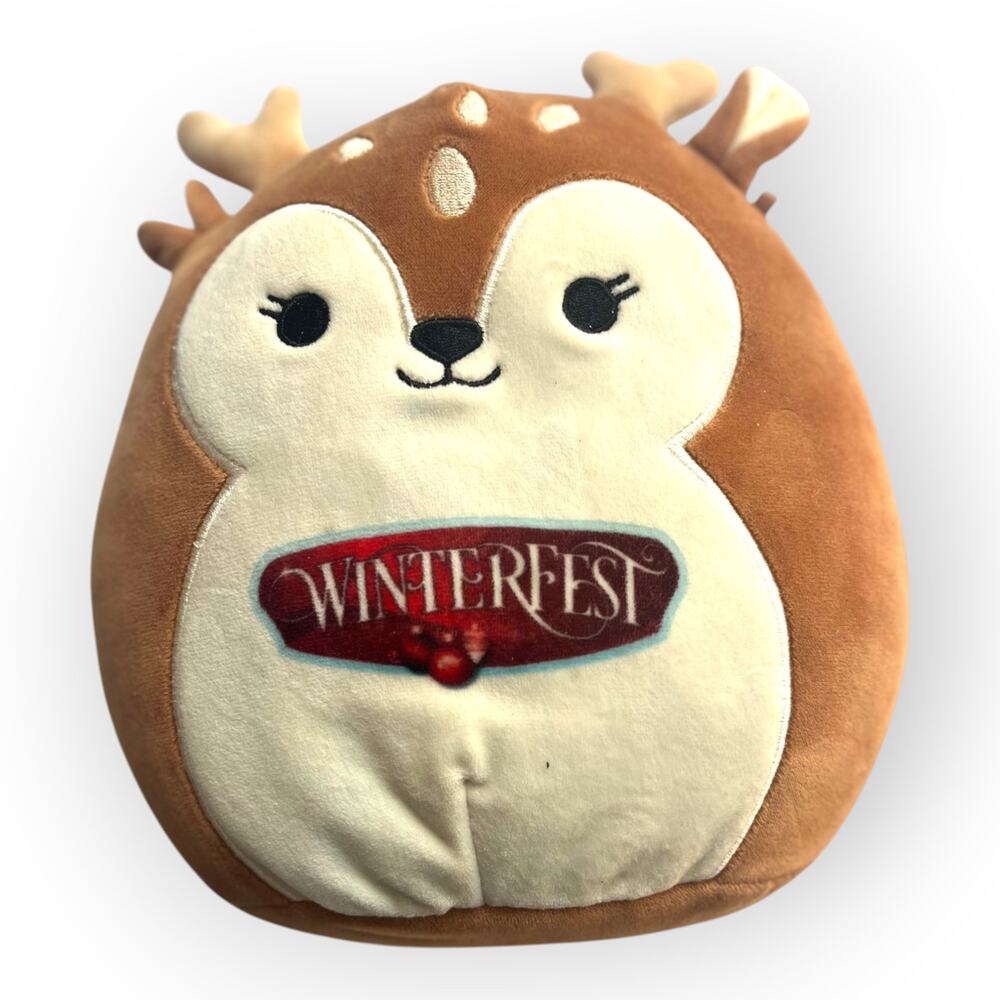 Squishmallows Dawn The Deer Winterfest Plush Stuffed Toy | EUC